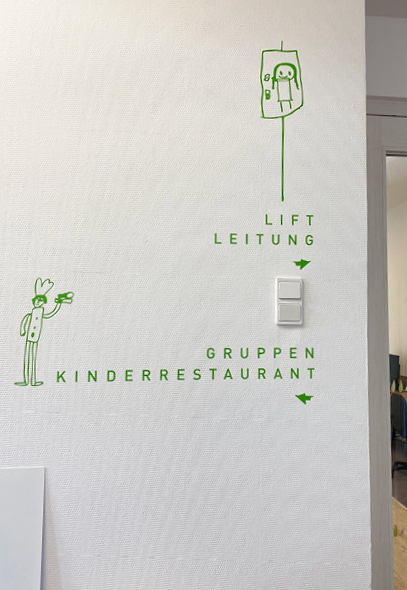 Signaletik | Kindergarten am Dorfbach in Hard
